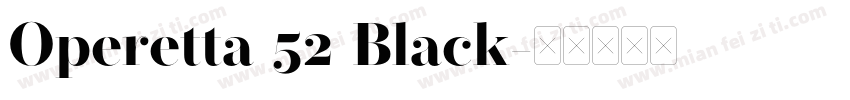 Operetta 52 Black字体转换